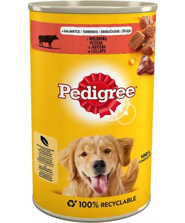 PEDIGREE Adult wet dog food with beef in jelly 12 x 1200g