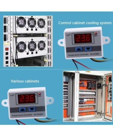 High Precision Digital Temperature Controller for Reptiles - 12V Thermostat Module with Probe | Intelligent LED Display - Buy Online on SooperMarket.com