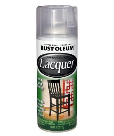 Rust-Oleum 1906830 Lacquer Spray  11-Ounce  Gloss Clear Clear 11 Ounce
