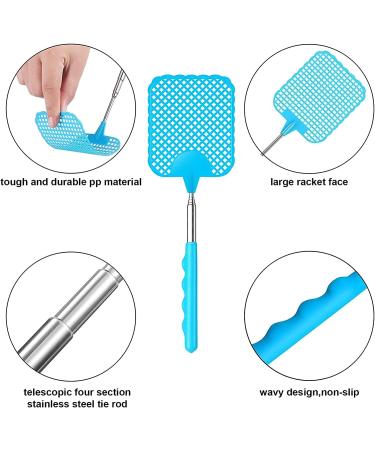 RPANLE 2-Piece Fly and Mosquito Control Set | Insect Catchers with Integrated Scraper | Effective Protection Against Flies & Insects (Black + Blue) - Buy Online on SooperMarket.com