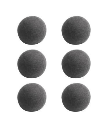 LC LICTOP 70mm/2.75" Grey Wool Dryer Balls 6pcs