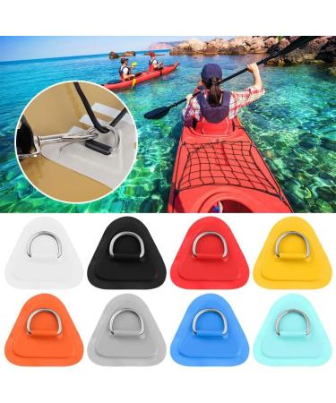 Stainless Steel D Ring Patch for Inflatable Boat Kayak Dinghy SUP | Elastic Shock Rope & Hooks | Stand Up Paddle Board Accessories - Cyan - Buy Online on SooperMarket.com