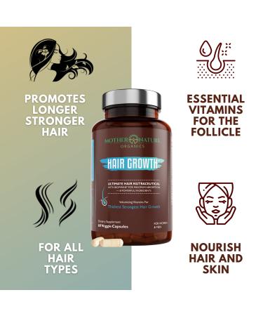 Nourish & Strengthen Hair from Inside Out with Moringa Oil & Capsules - Mother Nature Organics - Healthy Hair Growth - Buy Online on SooperMarket.com