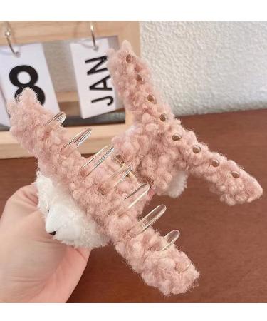 3 Pcs 4.72 Inch Large Plush Bear Hair Claw Clips - Cute & Strong Hold Hairpins for Women and Girls - Stylish Hair Accessories for Thick and Thin Hair - Buy Online on SooperMarket.com