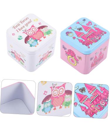 Alipis 4 pcs Tins Cases Containers Wedding Sweets Delicate Cans Cartoon Party Candy Tinplate - Buy Online on SooperMarket.com