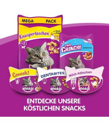 Whiskas Milk Kitten Treats - Delicious Snacks for Healthy Growth | 6 Pack x 66g Chicken | Ideal for 2-12 Months Old Cats - Buy Online on SooperMarket.com
