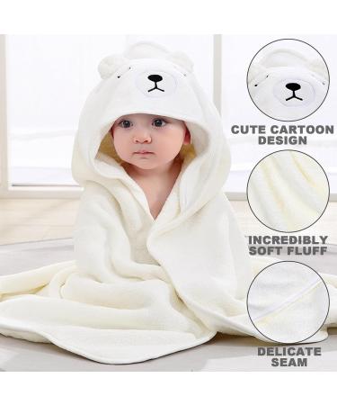 Zuimei Hooded Baby Towel - Soft Cute Animal Design for Newborns - Boy and Girl Birthday Gift - Bear Pattern - Buy Online on SooperMarket.com