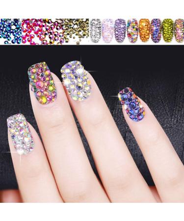 Nail Rhinestones Kit DIY Nails Rhinestones Nail Art Cosmetics Clothes Design Jewels Diamond Accessories Type4 - Buy Online on SooperMarket.com