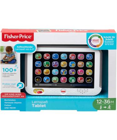 Fisher-Price Smart Stails Tablet - Fun Educational Toy for Toddlers 1+ | Music & Lights | German Version - CDG57 - Buy Online on SooperMarket.com