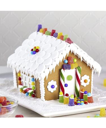 BIG Pre-Baked & Pre-Assembled Gingerbread House Kit - Christmas Fun Activity with Cookies, Candies, Icing, and Candy Cups Included - Buy Online on SooperMarket.com