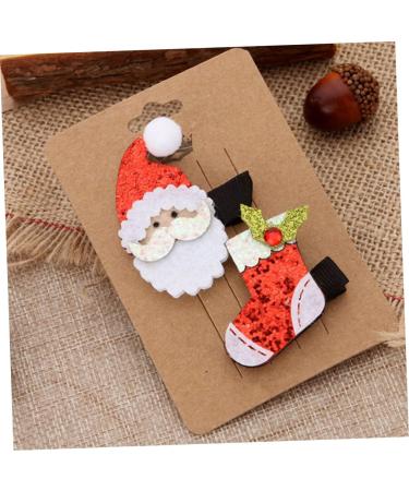 ABOOFAN 8 Sets Christmas Suit Hairpin Christmas Hair Grips Hairpin for Xmas Santa Hair Clips Elk Santa Hair Barrettes Xmas Hair Women s Suits Christmas Hair Clip Cloth Bobby Child Antlers - Buy Online on SooperMarket.com