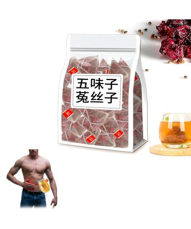 Men's Essentials Five Flavors Goji Berry Tea Schisandra Dodder Tea Five Flavors Wolfberry Tea Chinese Kidney Care Tea Health Liver Care Tea for Men (1pcs)