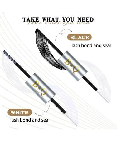 Lash Bond and Seal 10ML - Long Lasting Waterproof Cluster Lash Glue | 48-72 Hours Hold | Mascara Wand | Black 10ML - Buy Online on SooperMarket.com