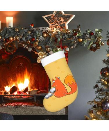YYHHAOFA Sunflower Seeds and Foxes Picture Christmas Decorative Stockings : Soft Light and Tactile Suitable for Christmas Holiday Party - Buy Online on SooperMarket.com