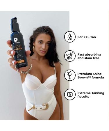 Byrokko Shine Brown Oil | Tanning Accelerator with 100% Natural Ingredients | Indoor & Outdoor Use | 150ml - Buy Online on SooperMarket.com