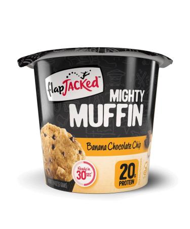 FlapJacked Mighty Muffins Banana Chocolate Chip 12 Pack - High Protein (20g) - Buy Online on SooperMarket.com