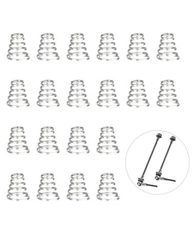 Shisheng bicycle spring 20 pieces 11 * 12mm bicycle quick tensioner spring stainless steel bike feather springs bicycle hub feather feather replacement spring for bicycle quick tensioner (silver)