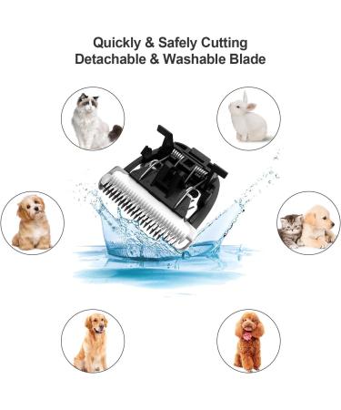 Professional Cordless Dog & Cat Hair Clippers with Detachable Blades and Guards - Rechargeable & Quiet - Ideal for Small Animals - Gold - Buy Online on SooperMarket.com