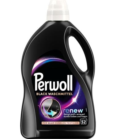 Perwoll Black Detergent - 52 Wash Loads | Gentle Cleaning for Dark Textiles | Triple-Renew Technology - 2.6L Pack - Buy Online on SooperMarket.com