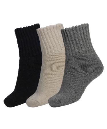 BomKinta Boot Socks for Women Winter Solid Thick Warm Socks Cozy Crew Socks Christmas Gift Mix-color 5