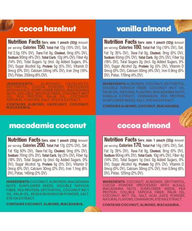 Noka Superfood Nut Butter Pouches Variety Pack - Healthy Snacks with Nuts, Seeds & Plant Protein - Keto, Non GMO, Vegan - 1.15 oz, 10 Count - Buy Online on SooperMarket.com
