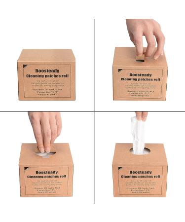 BOOSTEADY Professional Gun Cleaning Patches - Square Bulk Carton for Rifle, Handgun, Shotgun - Buy Online on SooperMarket.com