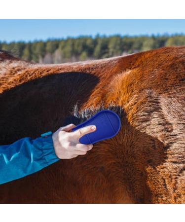 2 Pcs Silicone Horse Cleaning Grooming Brush Horse Grooming Brush Equestrian Massage Tool for Horse Grooming Care - Buy Online on SooperMarket.com