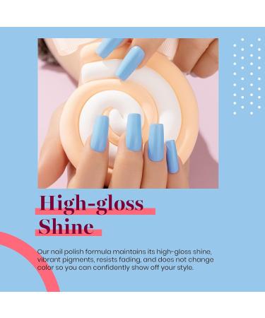 Beetles Baby Blue Gel Nail Polish - 15ml | Soak Off, UV/LED Lamp Required | Salon Quality at Home - Buy Online on SooperMarket.com