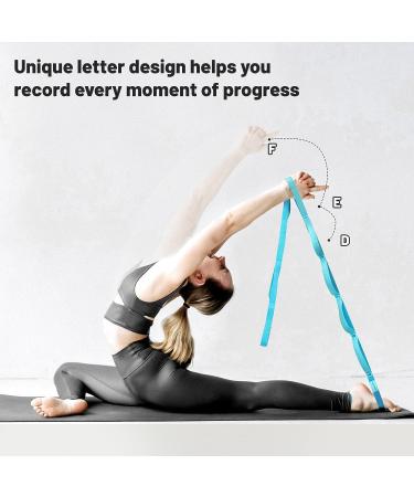 Trideer Non-Elastic Yoga Stretching Strap - 10/12 Loop Home Workout & Rehabilitation Tool - Buy Online on SooperMarket.com