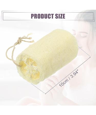 Shop VOCOSTE 3 Pcs Natural Loofah Sponge | Exfoliating Body Shower Sponges | Hang & Clean | Beige 3.94 - Buy Online on SooperMarket.com