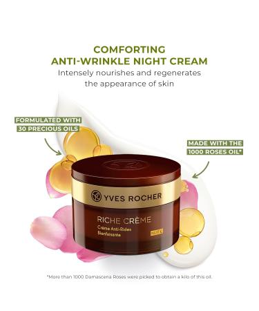 Yves Rocher Comforting Anti-Wrinkle Riche Cr me (Night) - 1.7 fl oz | Soften & Smooth Skin | Anti-Aging Skincare for Radiant Complexion - Shop Internationally - Buy Online on SooperMarket.com