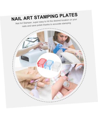 minkissy 15 Sets Nail Print Pegboard Kit Nail Stamper French Tip Nail Kits Nails Kits Clear Stamper Nail Plate Jelly Gel Pad Silicone Stamper Nail Art Stamper Kids Gel Tool Plastic Manicure - Buy Online on SooperMarket.com