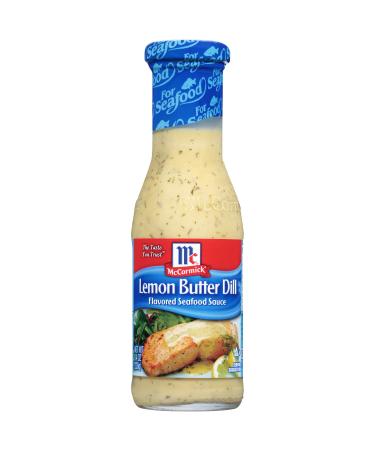 McCormick Golden Dipt Lemon Butter Dill Flavored Seafood Sauce, 8.4 oz (Pack of 6)