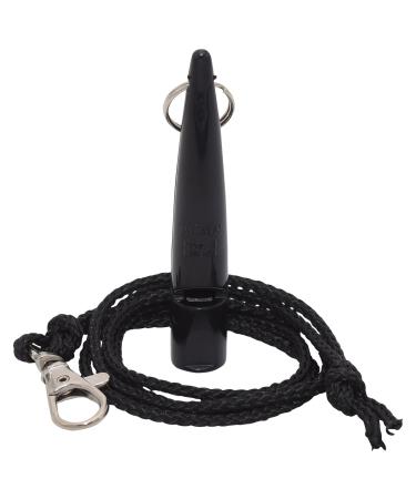 ACME dog whistle no. 210.5 with whistle strap | Original from England | Ideal for dog training | Food-Grade ABS Material | Standardized frequency | Loud and far-reaching Black