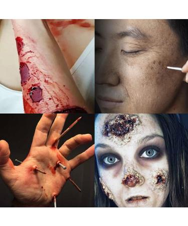 Yeweian Liquid Latex SFX Makeup 2.1 Oz - Halloween Monster Zombie Clown Makeup for Scald Burn Scar Wound Cut Skin Decay - Prosthetics & Old Age Wrinkle Effects - Light Flesh - Buy Online on SooperMarket.com