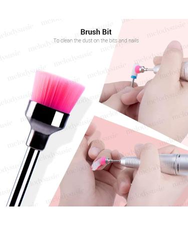 MELODYSUSIE Nail Drill Bits Set - Professional Ceramic Safety 3/32 Bits for Acrylic and Gel Nails - 7pcs Set for Precise Filing and Cuticle Removal - Buy Online on SooperMarket.com