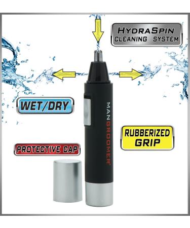 MANGROOMER PRO Essential Nose and Ear Hair Trimmer | Precision Grooming for Men - Fast International Shipping - Buy Online on SooperMarket.com