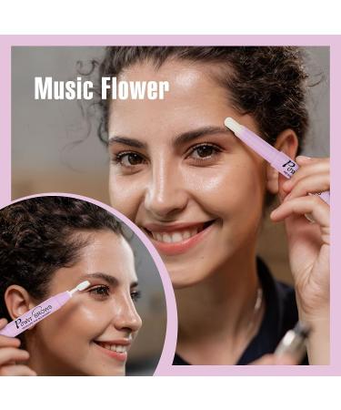 Music Flower Clear Waterproof Eyebrow Wax with Brush - Long Lasting Brow Shaping Pen for Feathered Fluffy Brows - Makeup Pencil 1 Count - Buy Online on SooperMarket.com