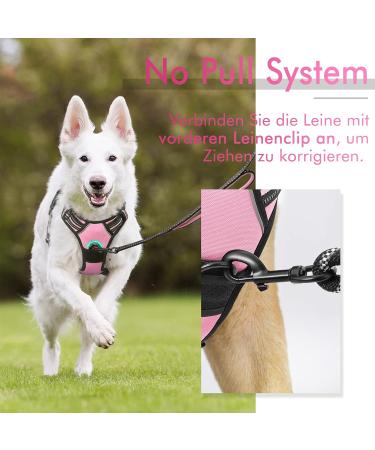 Rabbitgoo No-Pull Dog Harness for Small Dogs - Adjustable & Breathable with Reflective Stripes - Safe Control Breast Harness for Large Dogs - Pink XS (1 Pack) - Buy Online on SooperMarket.com