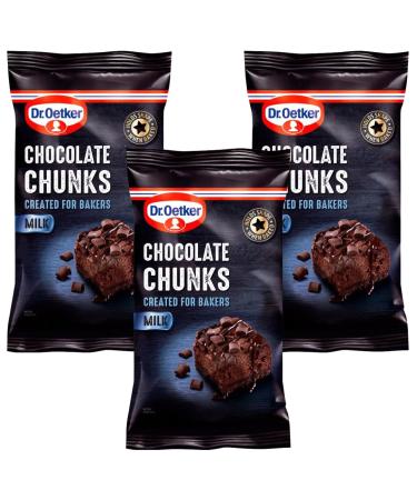 Milk Chocolate Chunks Bundle With Dr. Oetker Milk Chocolate Chunks 100g (3 Pack)