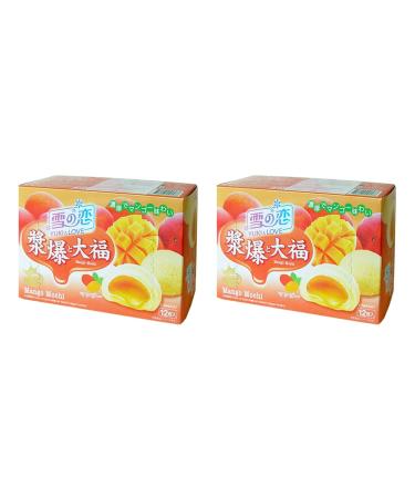 Yuki & Love Mango Mochi 180g Daifuku (Pack of 2) by CNMART