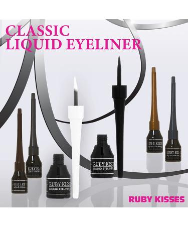 Ruby Kisses Classic Liquid Eyeliner 3 PACK - Smudgeproof & Long Lasting Eye Makeup Set - Buy Online on SooperMarket.com