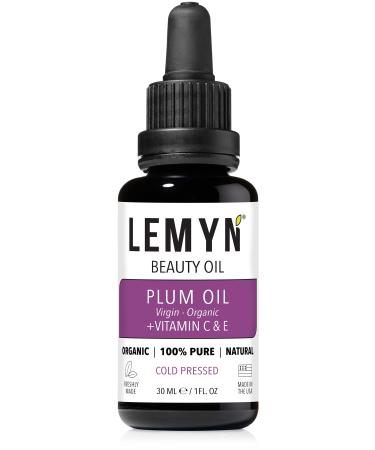 Plum Kernel Face Oil |Supercharged with Vitamin C & E | Freshly Made | Luxurious Hydration & Glow | Organic & Natural | Handcrafted Freshness from Santa Barbara CA 1 Fl Oz (Pack of 1)