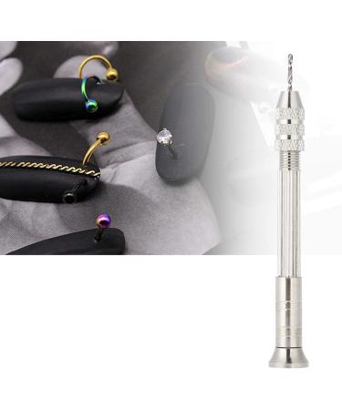 BORDSTRACT Manual Nail Art Punch Tool with 2 Drill Bits Nail Manicure Hand Dril for DIY Nail Piercing and Manicure Projects - Buy Online on SooperMarket.com