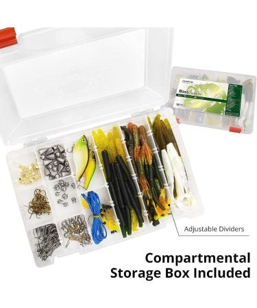 MadBite 181/196/214pcs Terminal Tackle Kits - Fresh and Saltwater Fishing Gear, Lures, and Accessories with Tackle Box - Bass/Panfish/Trout Fishing Kits - Buy Online on SooperMarket.com