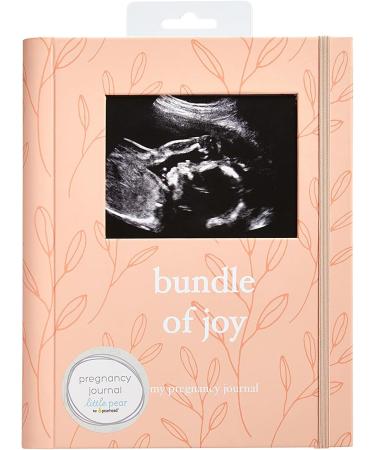 Little Pear Bundle of Joy Pregnancy Journal - Sonogram Photo Insert - Pregnancy Milestone Tracker - Ultrasound Cover - Peach - Buy Online on SooperMarket.com
