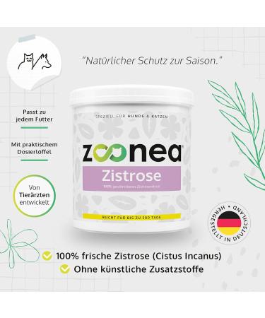Zoonea Cistus 250g - Immune & Respiratory Booster for Dogs & Cats | 100% Pure Cistus Herb for 500 Days - Buy Online on SooperMarket.com