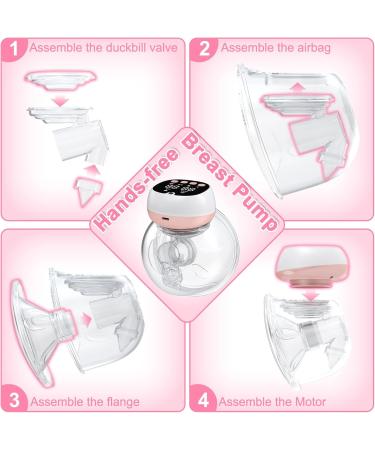 Portable Uleway Electric Milk Pump - Hands-Free Noise & Pain-Free | 3 Modes 9 Suction Levels LCD & Remote Control - Buy Online on SooperMarket.com