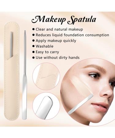 Thinp Foundation Spatula | Silicone & Stainless Steel Makeup Tool for Precision Application - Perfect for Small Areas - Buy Online on SooperMarket.com