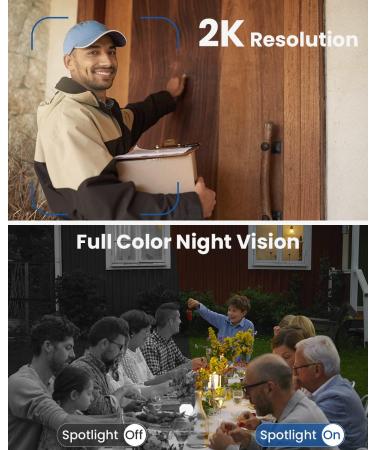 MUBVIEW 2K Security Camera Outdoor Security Cameras with 360 PZT View 2.4G WiFi Wired Home Surveillance Cameras Color Night Vision Motion Detection Siren 2 Way Talk 24/7 Works with Alexa 1 Count (Pack of 1) - Buy Online on SooperMarket.com